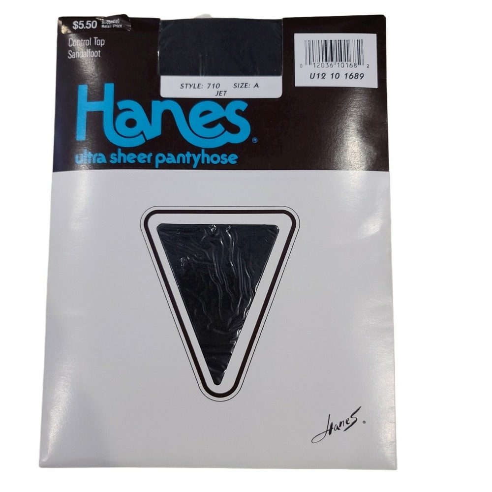Hanes Ultra Sheer JET Pantyhose Size A NOS Style: 710 Vintage